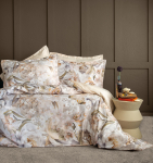 Voodipesukomplekt Domoletti CHIC, valge v./pruunikas v., 50 x 70 cm, 200 x 220 cm, 3 tk