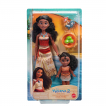 Nukkude komplekt, koos tarvikutega Mattel Disney Princess Moana 2 Moana & Simea JBT41, 27 cm, mitmev&auml;rviline