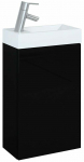 Vannitoakapp valamuga Elita Young Basic, valge v./must v., 22.5 cm x 40 cm x 68 cm