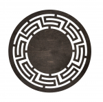 Lauamatt Hermia Labyrinth Wenge, 36 cm x 36 cm x 36 cm, 6 tk, Pruun v.
