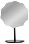 Kosmeetiline peegel Homla Scallop Basic, teisaldatav, 20 cm x 20 cm, must v.