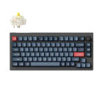 Kahjustatud pakendiga toode. Juhtmevaba m&auml;nguklaviatuur Keychron V1 Max Wireless V1M-D4 Gateron Jupiter Banana, Inglise (US), must v.