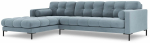 Nurgadiivan Cosmopolitan Design Bali, must v./helesinine v., vasak, 185 x 293 cm x 75 cm