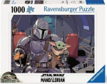 Pusle Ravensburger Star Wars Mandalorian, 70 cm x 50 cm, 1000 tk