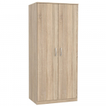 Riidekapp Domoletti Niko NIKS80-D30F, tamm v., 82 cm x 52.7 cm x 185 cm