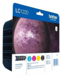 Printerikassett Brother LC1220VALBPDR, must v./kollane v./helesinine v.