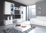 Vitriinkapp Cama Meble Samba 4, valge v., 90 cm x 35 cm x 111 cm