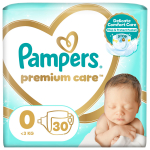 M&auml;hkmed Pampers Premium Care, 0 suurus, 1 - 3 kg, 30 tk