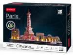 3D-pusle Cubicfun City Line Paris, 115 tk