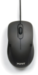 Juhtmega arvutihiir Port Connect Optical USB Mouse PRO, must v.