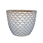 Lillepott Domoletti IP17-1063_S, keraamiline, valge v.