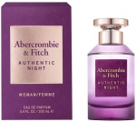 Parf&uuml;&uuml;mvesi Abercrombie & Fitch Authentic Night Women, 100 ml