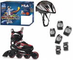 Rulluisud Fila J-One Combo 11190, must v./punane v., 29-32