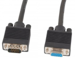 Kaabel Lanberg M/F Ekran Ferryt VGA D-Sub15 female, VGA D-Sub15 male, 5 m, must v.