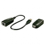 &Uuml;hendus Lindy 42693 USB 2.0, RJ-45, 50 m, must v.