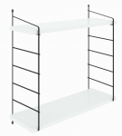 Seinariiul Kalune Design Armoni 2'li, valge v./must v., 58 cm x 20 cm x 72 cm