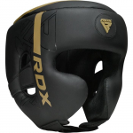 Poksikiiver RDX Head Guard F6 HGR-F6MGL-S, kuldne/must, S