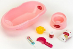 Nukuhoolduskomplekt Klein Princess Coralie Bathtub Set, roosa v.
