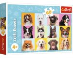 Pusle Trefl Sweet Dogs 17374, 22 cm x 33 cm, 60 tk, mitmev&auml;rviline