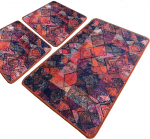 Vannitoamattide komplekt Foutastic Monica 359CHL5325, mitmev&auml;rviline, 100 cm x 60 cm