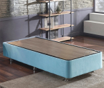 Voodiraam &uuml;hekohaline Kalune Design Cozy, 120 x 200 cm, helesinine v., ilma madratsita