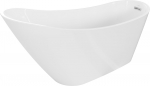 Vann, teisaldatav Mexen Oviedo, 170 cm x 76 cm x 82 cm, ovaalne, valge/kroom