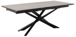 S&ouml;&ouml;gilaud pikendatav MC Akcent Tesero, antratsiit v./must v., 200 - 300 cm x 95 cm x 76 cm