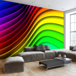 Fototapeet Artgeist Rainbow Waves, 70 cm x 70 cm