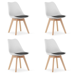 Toolide komplekt Leobert, matt, antratsiit v./valge v., 47 cm x 49 cm x 81.5 cm, 4 tk