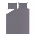 Voodipesukomplekt Domoletti Striped Grey, hall v., 50 x 70 cm, 160 x 200 cm, 3 os.