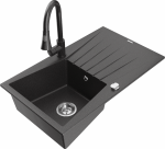 K&ouml;&ouml;givalamu koos kraaniga Mexen Cesar Elia, vaik/graniit, 77.5 cm x 47 cm x 20 cm, must