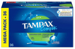 H&uuml;gieenilised tampoonid Tampax Compak, Super, 36 tk