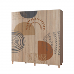 Riidekapp Kalune Design Loni 4 975, pruun v., 52 cm x 180 cm x 192 cm