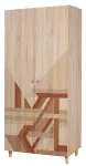 Riidekapp Kalune Design Lidya 910, pruun v., 52 cm x 90 cm x 192 cm