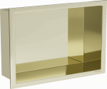 Sisseehitatav seinariiul Mexen X-Wall-R, 10 cm x 20 cm x 30 cm, kuldne v.