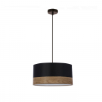Valgusti rippuv Candellux Lighting Porto, E27, 1 x 60 W, must v.