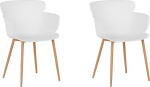 Toolide komplekt Beliani Sumkley, matt, valge v., 54 cm x 61 cm x 82 cm, 2 tk