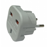 Toitepistiku adapter CP UK1, Europlug/UK Plug, valge v.