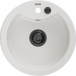 K&ouml;&ouml;givalamu Mexen Diego, graniit, 48.8 cm x 48.8 cm x 16.7 cm, valge