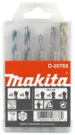Puuride komplekt Makita D-20769, puit/metall, hss-tin, hex 1/4, 5 mm