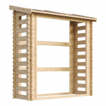 Aia panipaik Timbela M201-1, 184 cm x 86 cm x 200 cm, pruunikas v.