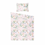 Voodipesukomplekt Domoletti Percale Petal Symphony, roosa v., 50 x 70 cm, 140 x 200 cm, 2 tk