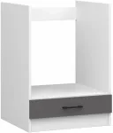 K&ouml;&ouml;gikapp ahju jaoks Akord Oliwia S60KU, valge v./hall v., 60 cm x 52 cm x 82 cm