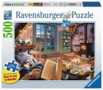 Pusle Ravensburger A Cozy Place, 50 cm x 70 cm, 500 tk, mitmev&auml;rviline