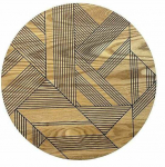 Lauamatt Geo, 38 cm x 38 cm x 38 cm, Pruun v./Must v.