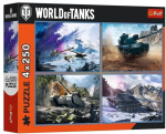Pusle 4in1 Trefl World Of Tanks The Great Tank Battle 13347, 23.8 cm x 33.9 cm, 1000 tk, mitmev&auml;rviline