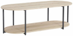 Kohvilaud Home4you Hannes, must v./pruunikas v., 120 cm x 52 cm x 40 cm