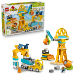 Konstruktor LEGO&reg; DUPLO&reg; Town Kolm &uuml;hes ehitusplats ja -masinad 10476, 84 tk