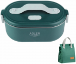 Konteiner toidu jaoks, soojendusega Adler AD 4522, 0.8 l, 11.2 cm x 19 cm, roheline v., 2 tk