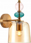 Valgusti seinale Italux Namos WL-27092A, E27, 1 x 40 W, mitmev&auml;rviline/merevaigu-kollane v.